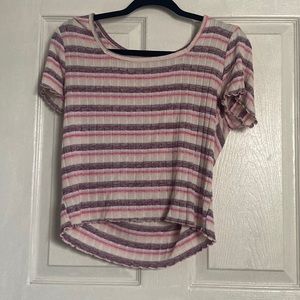 Striped pink shirt